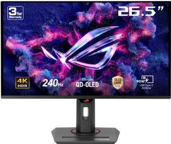 ASUS ROG Strix 27in 4K QD-OLED Gaming Monitor - 240Hz, 0.03ms, OLED Anti-Flicker 2.0, Custom Heatsink, OLED Care Pro, Neo Proximity Sensor, 99% DCI-P3, True 10-bit color ...