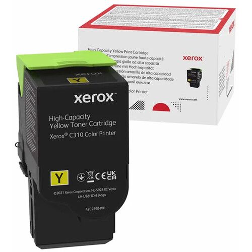 Xerox Geniune Yellow High Capacity Toner Cartridge, C310 Color Printer,  (Use and Return)...