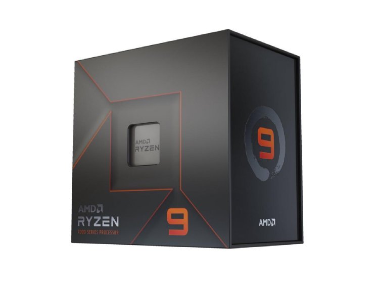 AMD Ryzen 9 7900X without cooler, 12 Cores and 24 Threads, Radeon Graphics, 170 Watts, AM5 Socket, Retail Box...