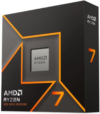 AMD Ryzen 7 9700X, 9000 Series Granite Ridge (Zen 5), 8-Core 3.8 GHz, Socket AM5, 65 Watts, Radeon Graphics Processor - (100-100001404WOF)