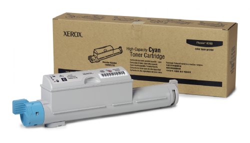 Xerox Toner Cartridge, Cyan, 12000 pages,  Phaser 6360 (106R01218) ...