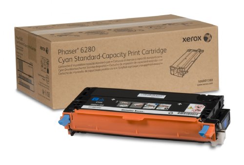 XEROX Toner Cartridge, Cyan, 2,200 pages, Phaser 6280 (106R01388) ...