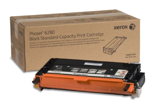 XEROX Toner Cartridge, Black, 3,000 pages, Phaser 6280 (106R01391) ...