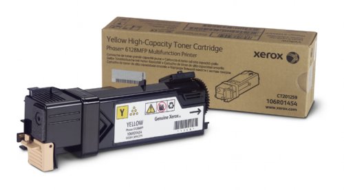 Xerox Toner Cartridge, Yellow, 2500 pages,  Phaser 6128MFP (106R01454) ...