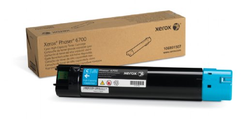 Xerox Cyan High Capcity Toner Cartridge (12,000 pages)  Phaser 6700 (106R01507) ...