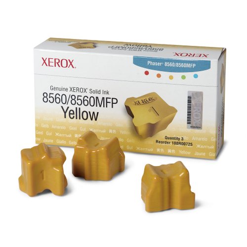 Xerox Solid Ink - Yellow - 3, 400 pages -Workcentre C2424- (3 Sticks)...