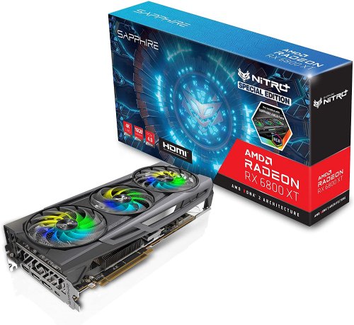 Sapphire 11304-01-20G Nitro+ AMD Radeon RX 6800 XT SE PCIe 4.0 Gaming Graphics Card with 16GB GDDR6