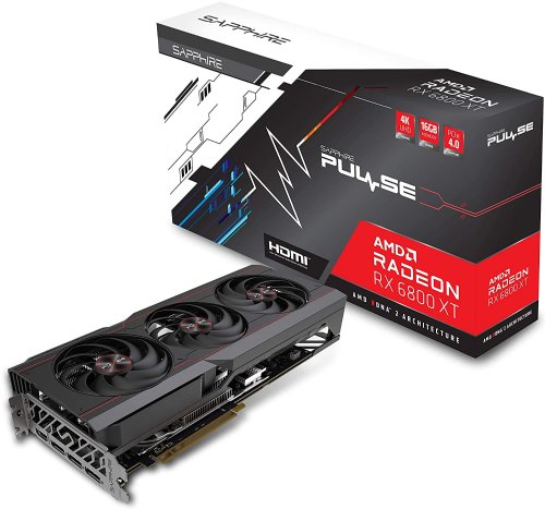 SAPPHIRE PULSE AMD Radeon RX 6800 XT Gaming Graphics Card with 16GB GDDR6, AMD RDNA 2