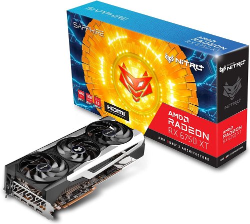 Sapphire 11318-01-20G Nitro+ AMD Radeon RX 6750 XT Gaming Graphics Card with 12GB GDDR6, AMD RDNA 2...