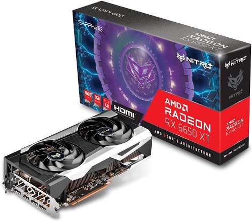 Sapphire 11319-01-20G Nitro+ AMD Radeon RX 6650 XT Gaming Graphics Card with 8GB GDDR6, AMD RDNA 2...