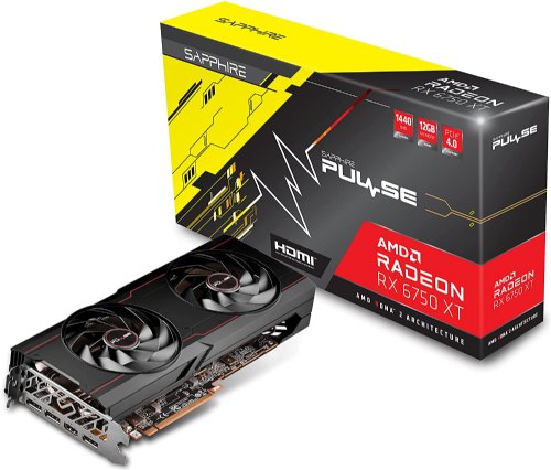 Sapphire 11318-03-20G Pulse AMD Radeon RX 6750 XT Gaming Graphics Card with 12GB GDDR6, AMD RDNA 2...