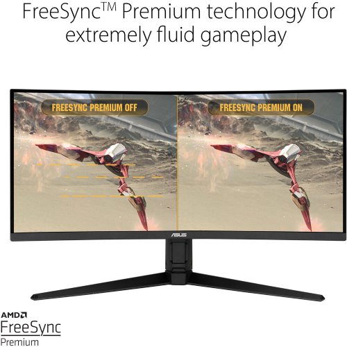 ASUS TUF Gaming VG34VQL1B 34 Curved 4K HDR 165 Hz Monitor, 3440 x 1440 at 165 Hz, FreeSync Premium Adaptive-Sync, 16.7 Million Colors with DisplayHDR 400...