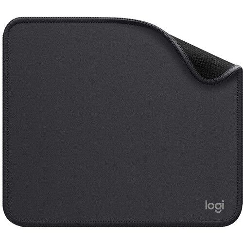 Logitech Studio Series Mouse Pad, Anti-Slip Rubber Base, Spill-Resistant, Polyester Surface, Double-Flat Stitching...(Graphite)