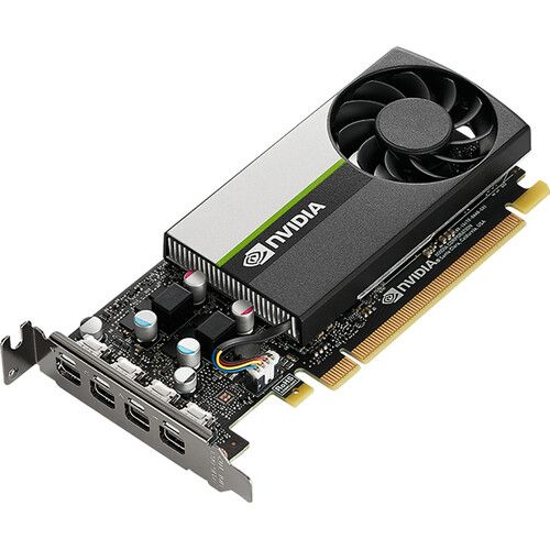 PNY NVIDIA T400 Low-Profile Graphics Card, 384 CUDA Cores, 4GB of GDDR6 VRAM, 80 GB/s Memory Bandwidth, 64-Bit Memory Interface, NVIDIA Turing Architecture...