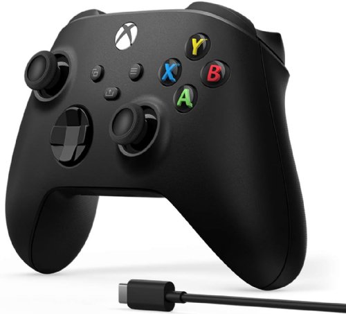 Microsoft Xbox Wireless Controller + USB-C Cable for Xbox Series X/S, Xbox One, and Windows Devices, USB-C cable included - Carbon Black... 