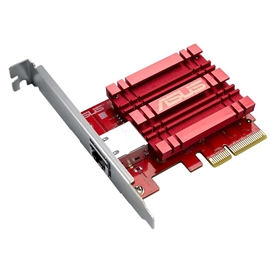 ASUS XG-C100C 10G Network Adapter PCI-E x4 Card, RJ-45 for 1 x 100Mbps/1Gbps/2.5Gbps/5Gbps/10Gbps Mbps Ethernet Ports, Jumbo Frame : up to 9 KB, Dual color Sp...