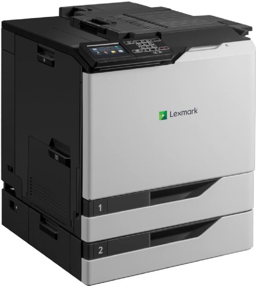 Lexmark CS820dtfe Single Function Color Laser Printer, 60 ppm, 1200 x 1200 dpi, Gigabit Ethernet, USB 2.0, Network-ready; Integrated Duplex, 1024 MB of mem …