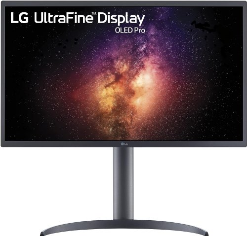 LG UltraFine 27" 4K HDR OLED Monitor, thin-bezel 3840 x 2160 resolution OLED screen, calibrated to support 99% of the DCI-P3, Adobe RGB color spectrums with high-dynamic range...