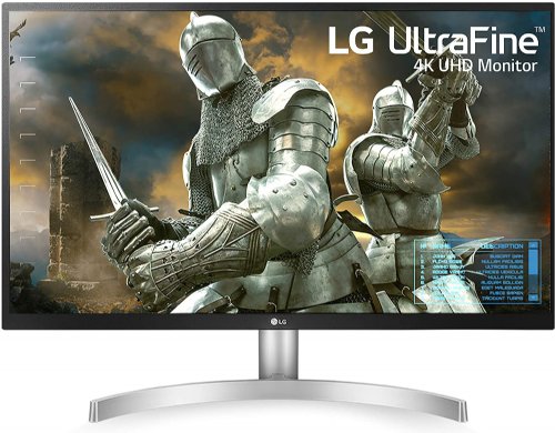LG Ultrafine 27-Inch UHD (3840 x 2160) IPS Monitor with Radeon Freesync Technology and HDR10, White HDMI, DisplayPort, Headphone Out, White and Silver (27U ...