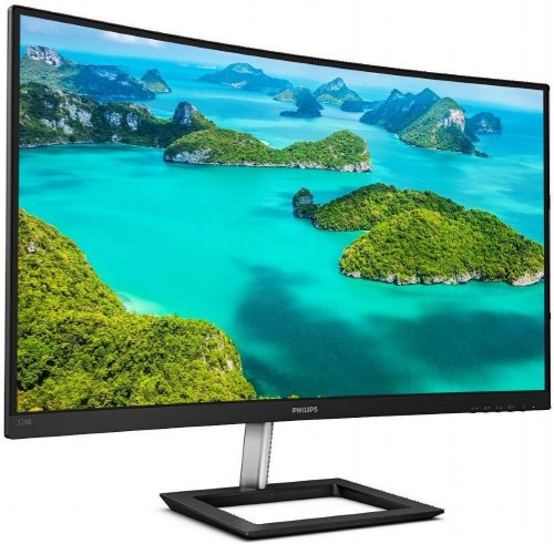 Philips 32in Curved Monitor, 4K UHD, 120% sRGB, Adaptive-Sync, Speakers, Vesa Mountable, 3840X2160 Ultra Wide-Color(328E1CA) ...