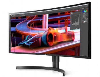 LG 34in Curved UltraWide, 3440 x 1440 Resolution, IPS Display,  sRGB 99%,  HDR 10, MAXXAUDIO, DisplayPort, HDMI (34WL85C-B) ...