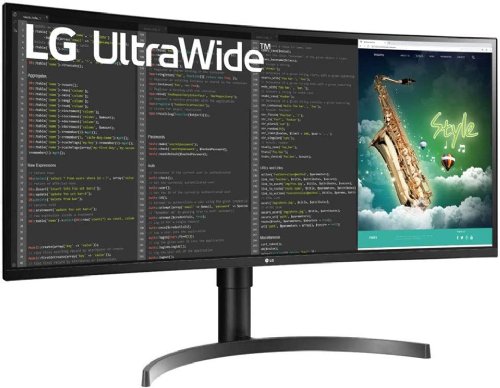 LG 35" VA HDR QHD UltraWide Curved Monitor, AMD FreeSync, Dynamic Action Sync & Black Stabilizers, 100Hz Refresh Rate & 5ms (GTG) Response Time, VA Display with sRGB 99%...