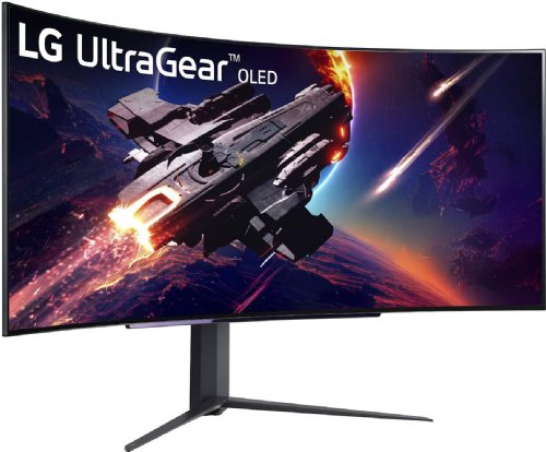 LG Ultragear 45GR95QE-B 45 Inch QHD(3440x1440) OLED Curved(800R) Gaming Monitor, 0.03ms 240Hz HDR10 NVIDIA G-SYNC Compatible, FreeSync Premium, Remote Controller...