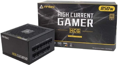 Antec HCG850 Gold High Current Gamer Power Supplies, 850 Watts 80 Plus Gold PSU with 120mm Silent FDB Fan, Full Modular, Japanese Capacitors, Active PFC, 10 Years Support...