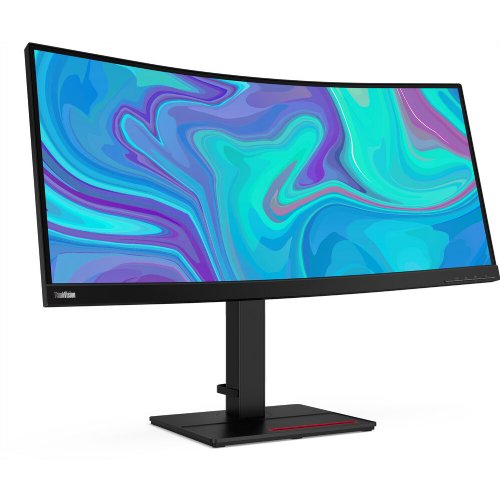 Lenovo 34 WQHD (3440 x 1440) 3-side Near-edgeless display Curved screen with 1500R curvature USB Type-C one cable solution HDMI, DP ports with USB hub ...