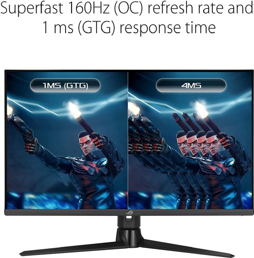 ASUS ROG Strix 32" 4K UHD (3840 x 2160) Gaming Monitor  -  Fast IPS, 160Hz, 1ms, G-SYNC compatible, FreeSync Premium Pro, DisplayPort, USB...