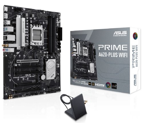 Asus Prme WIFI Socket AM5 (LGA 1718) RYZEN 7000 Gaming Motherboard(DDR5, PCIE 4.0, Dual M.2 SlotS, Displayport/HDMI WI-FI 5, REAR & Front USB 3.2 Gen 1 TYP...