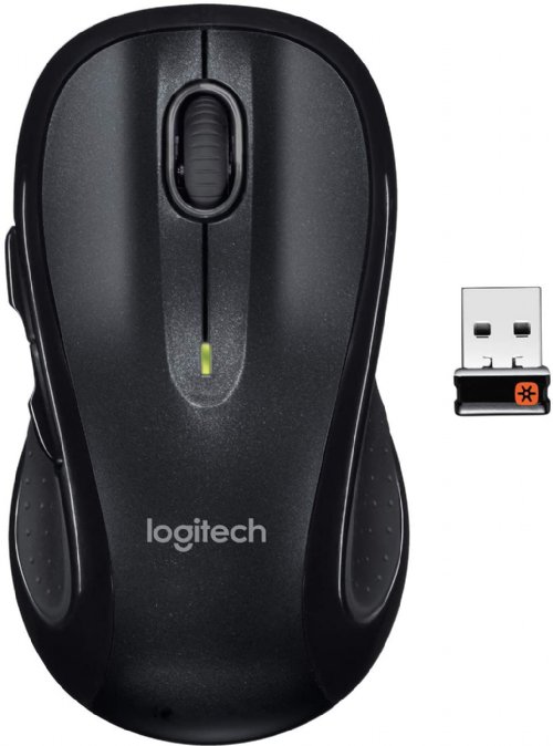 Logitech Wireless Mouse M510, contoured shape with soft rubber grips provide all-day comfort, 3-year limited hardware warranty (910-001822)