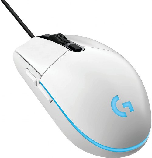 Logitech G203 Lightsync Wired Gaming Mouse White (910-005791) ...