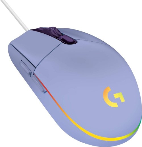 Logitech G203 Wired Gaming Mouse, 8,000 DPI, Rainbow Optical Effect LIGHTSYNC RGB, 6 Programmable Buttons, On-Board Memory, Screen Mapping, PC/Mac Computer...
