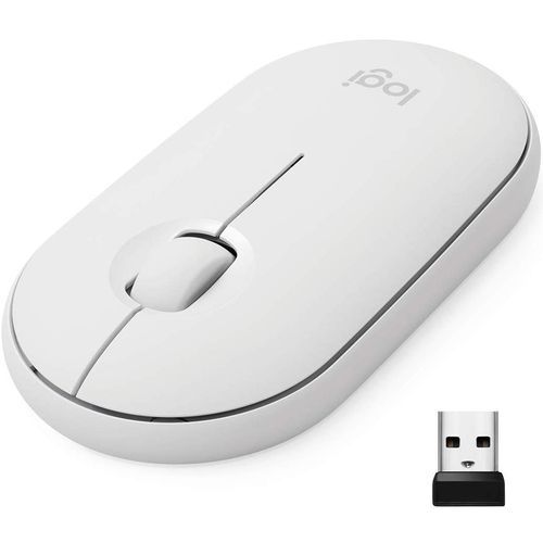 Logitech Pebble i345 Wireless Mouse for iPad-Off White (910-005888) ...