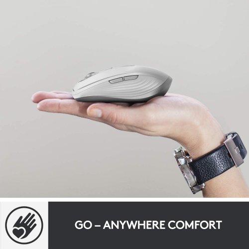 Logitech MX Anywhere 3 Compact Performance Mouse, Wireless, Comfort, Fast Scrolling, Any Surface, Portable, 4000DPI, Customizable Buttons, USB-C, Bluetooth ...