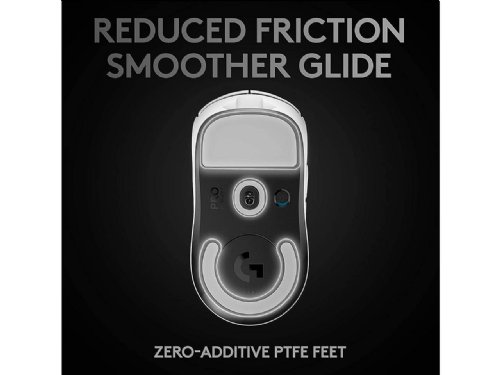 Logitech G PRO X SUPERLIGHT Wireless Gaming Mouse, Ultra-Lightweight, HERO 25K Sensor, 25,600 DPI, 5 Programmable Buttons, Long Battery Life, Compatible with PC / Mac - White