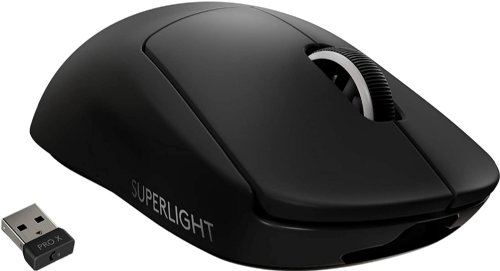 Logitech G PRO X Superlight Wireless Gaming Mouse, Ultra-Lightweight, Hero 25K Sensor, 25,600 DPI, 5 Programmable Buttons, Long Battery Life, Compatible wi...
