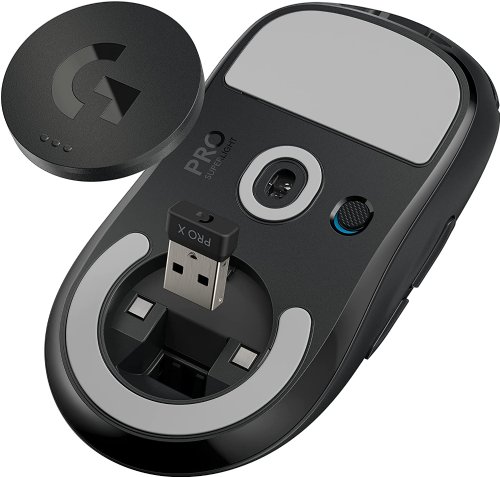 Logitech G PRO X Superlight Wireless Gaming Mouse, Ultra-Lightweight, Hero 25K Sensor, 25,600 DPI, 5 Programmable Buttons, Long Battery Life, Compatible wi...