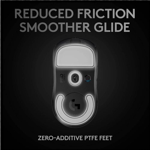 Logitech G PRO X Superlight Wireless Gaming Mouse, Ultra-Lightweight, Hero 25K Sensor, 25,600 DPI, 5 Programmable Buttons, Long Battery Life, Compatible wi...
