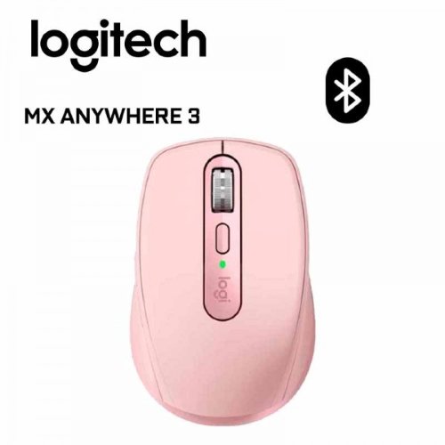 Logitech MX Anywhere 3 Compact Performance Mouse, Wireless, Comfort, Fast Scrolling, Any Surface, Portable, 4000DPI, Customizable Buttons, USB-C, Bluetooth ...