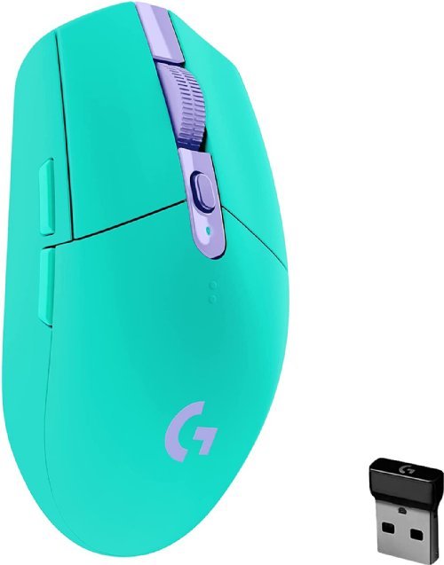 Logitech G305 Light Speed Wireless Gaming Mouse -  Mint - Hero 12K Sensor, 12,000 DPI, Lightweight, 6 Programmable Buttons, 250h Battery Life, On-Board Memory, PC/Mac...