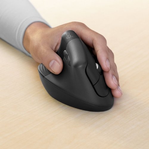 Logitech Lift Vertical Ergonomic Mouse for Business, Left - Vertical Mouse...