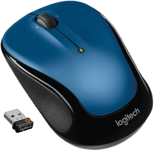 Logitech M325 Wireless Mouse, 2.4 GHz with USB Unifying Receiver, 1000 DPI Optical Tracking, 18-Month Life Battery, PC / Mac / Laptop...(Blue)