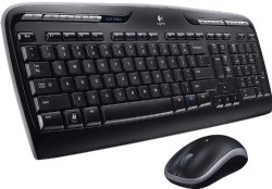 Logitech MK320 Wireless Desktop Keyboard and Mouse Combo - English Layout, 2.4GHz Encrypted Wireless Connection, Long Battery Life...
