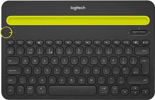 Logitech Bluetooth Mullti-DevIce Keyoard K480  (Black) (920-006342) ...
