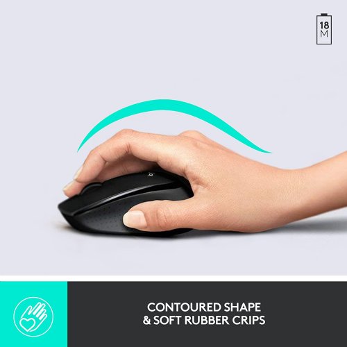 Logitech MK345 Wireless Combo Full-Sized Keyboard with Palm Rest and Comfortable Right-Handed Mouse, 2.4 GHz Wireless USB Receiver, Compatible with PC, Laptop...(920-006481)