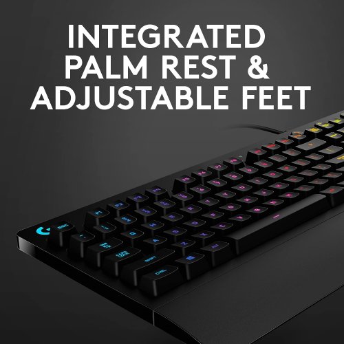 Logitech Keyboard Gaming Prodigy G213 with 16.8 Million Lighting Colors easily customize key lighting, 12 function keys with custom commands...(920-008083) 