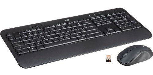 Logitech MK540 Advance Wireless Keyboard and Mouse Combo, French Layout - Tiny USB receiver with Unifying Technology...(920-008671)