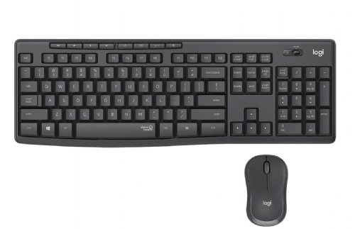 Logitech MK295 Silent Wireless Keyboard and Mouse Combo, Graphite (920-009782) ...
